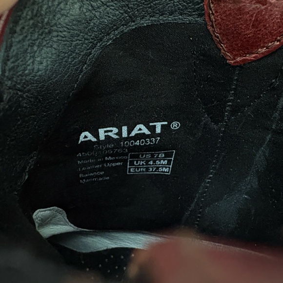 Ariat Women's Burgundy Western Heeled Boots - Picture 2 of 6